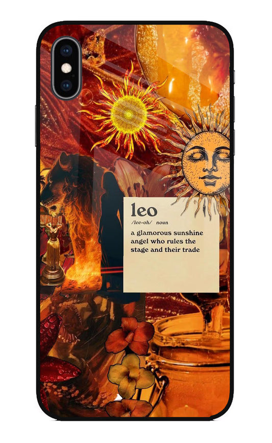 Leo Zodiac iPhone XS Max Glass Case