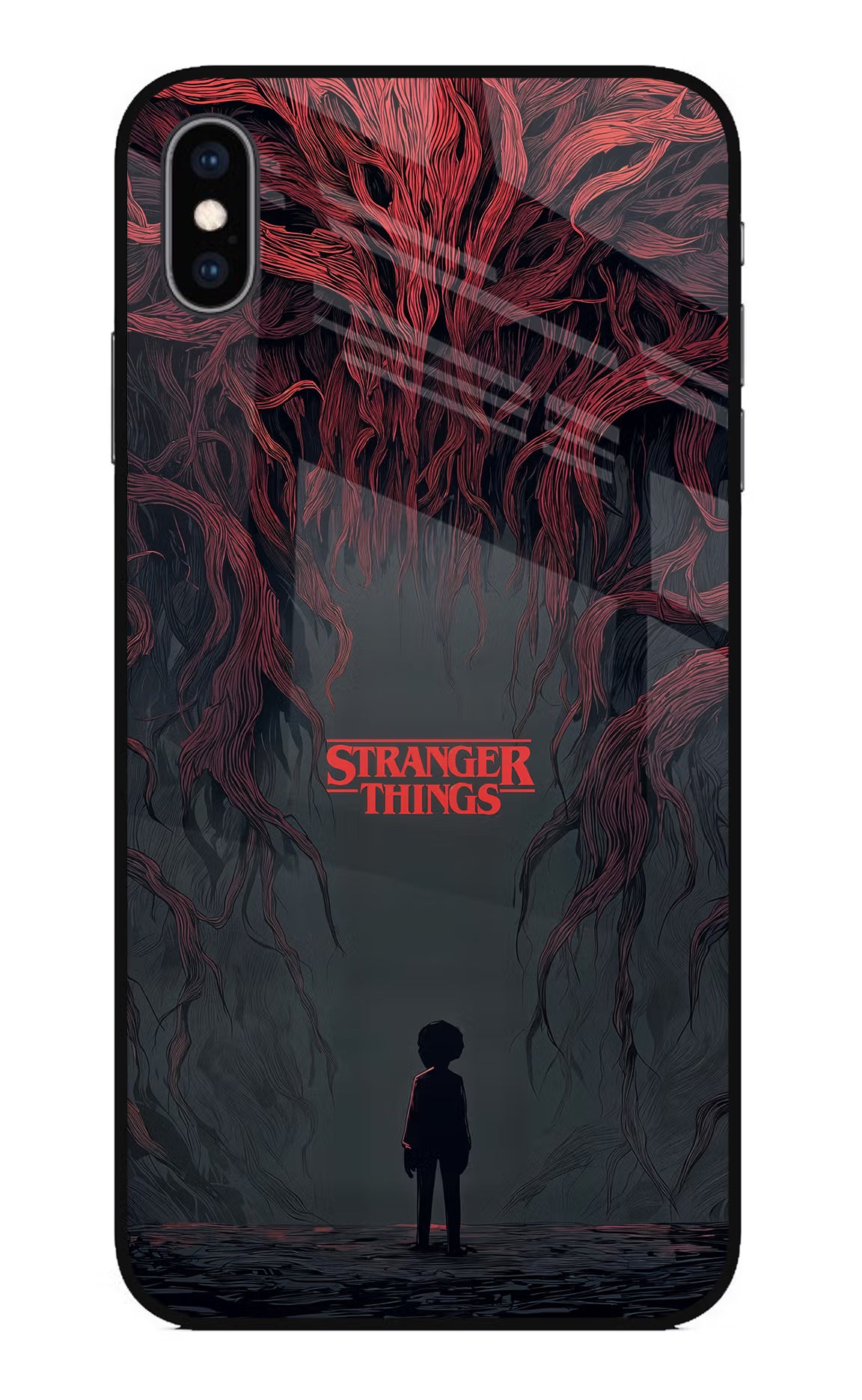 Ordinary Things Dark Side iPhone XS Max Glass Case Back Cover by Casekaro