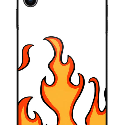 Fired Up – White iPhone XS Max Glass Case