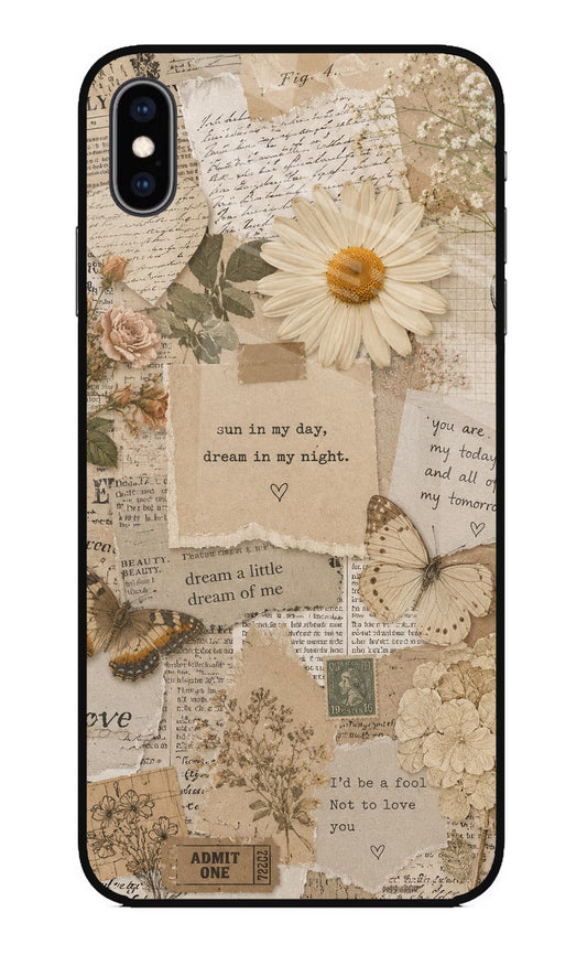 Vintage case iPhone XS Max Glass Case