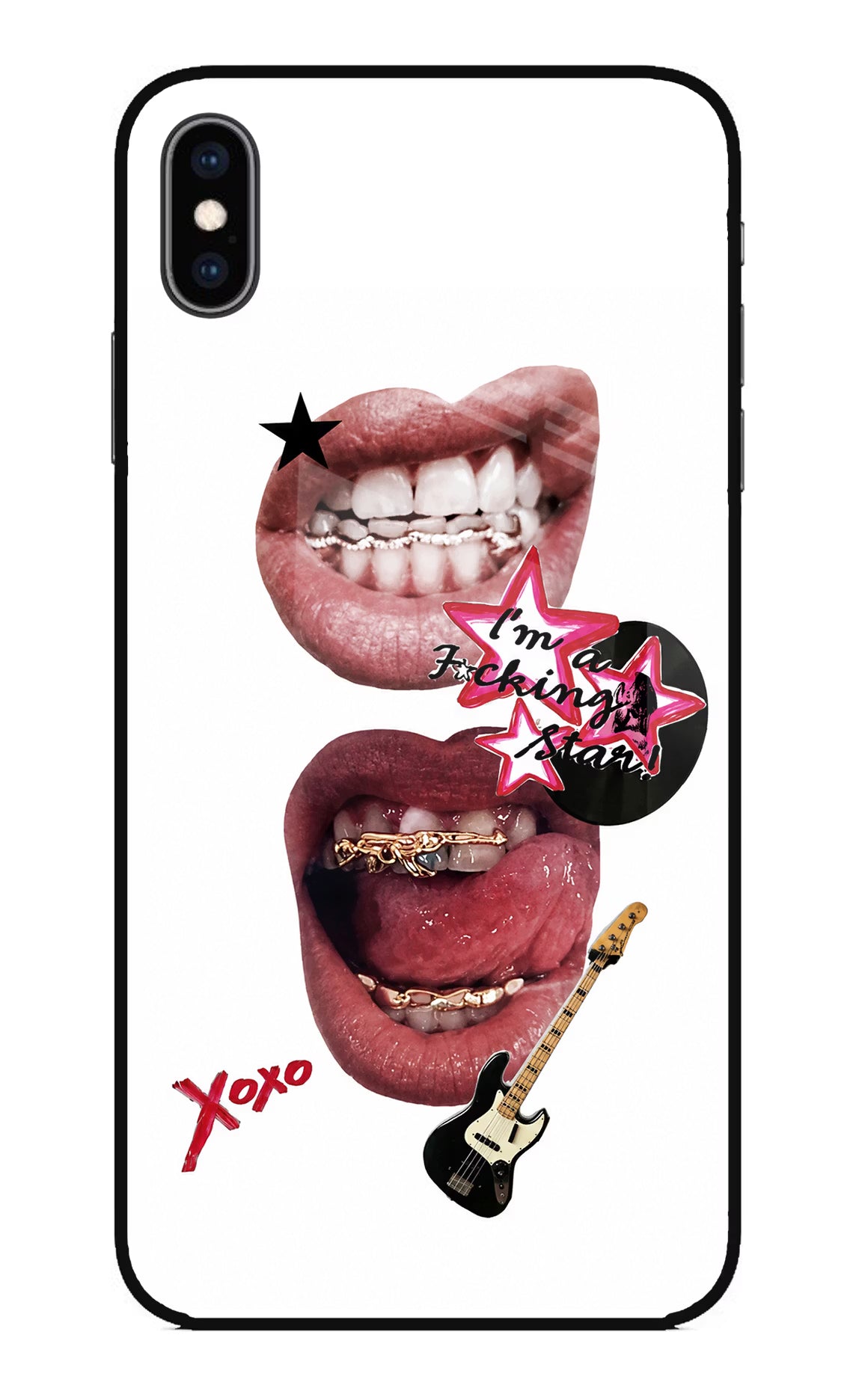 Rockstar iPhone XS Max Glass Case