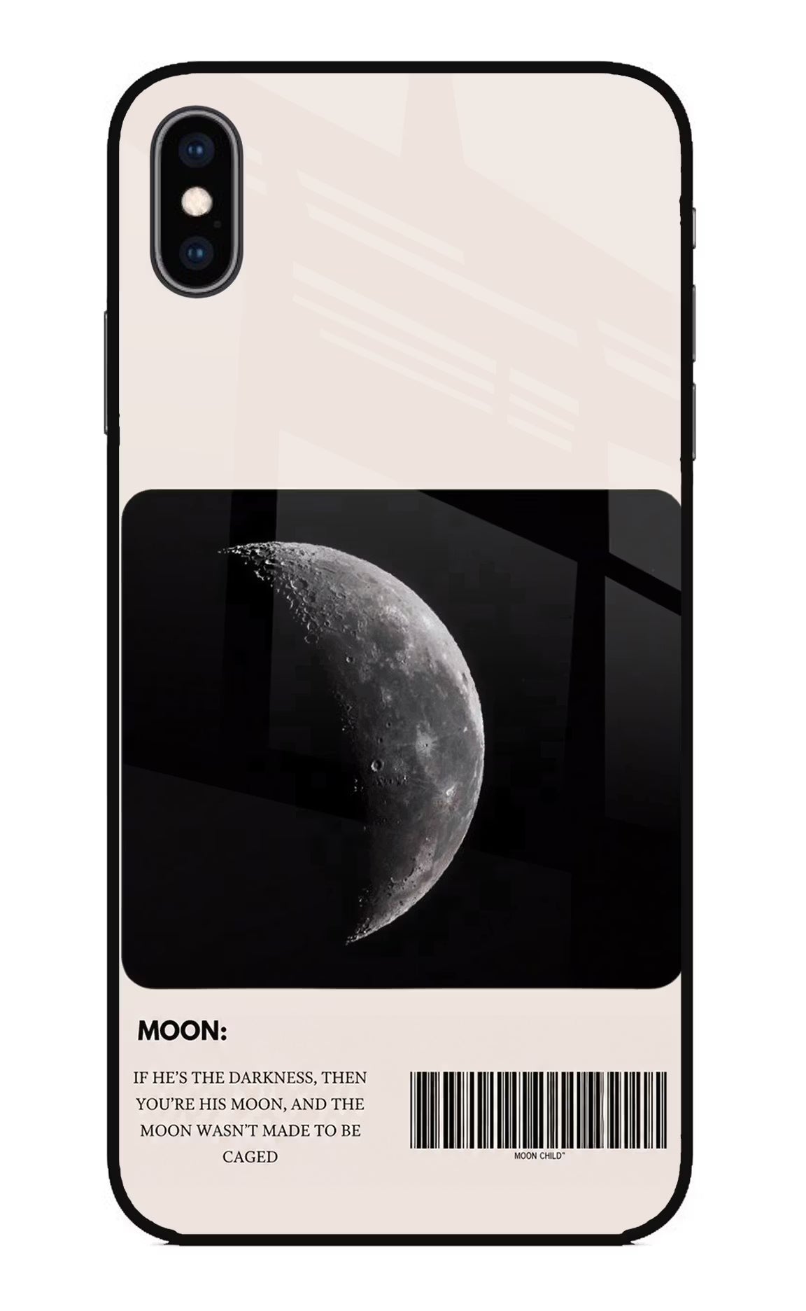 Moon Phase iPhone XS Max Glass Case