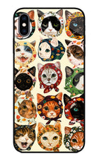 Cool Cat iPhone XS Max Glass Case