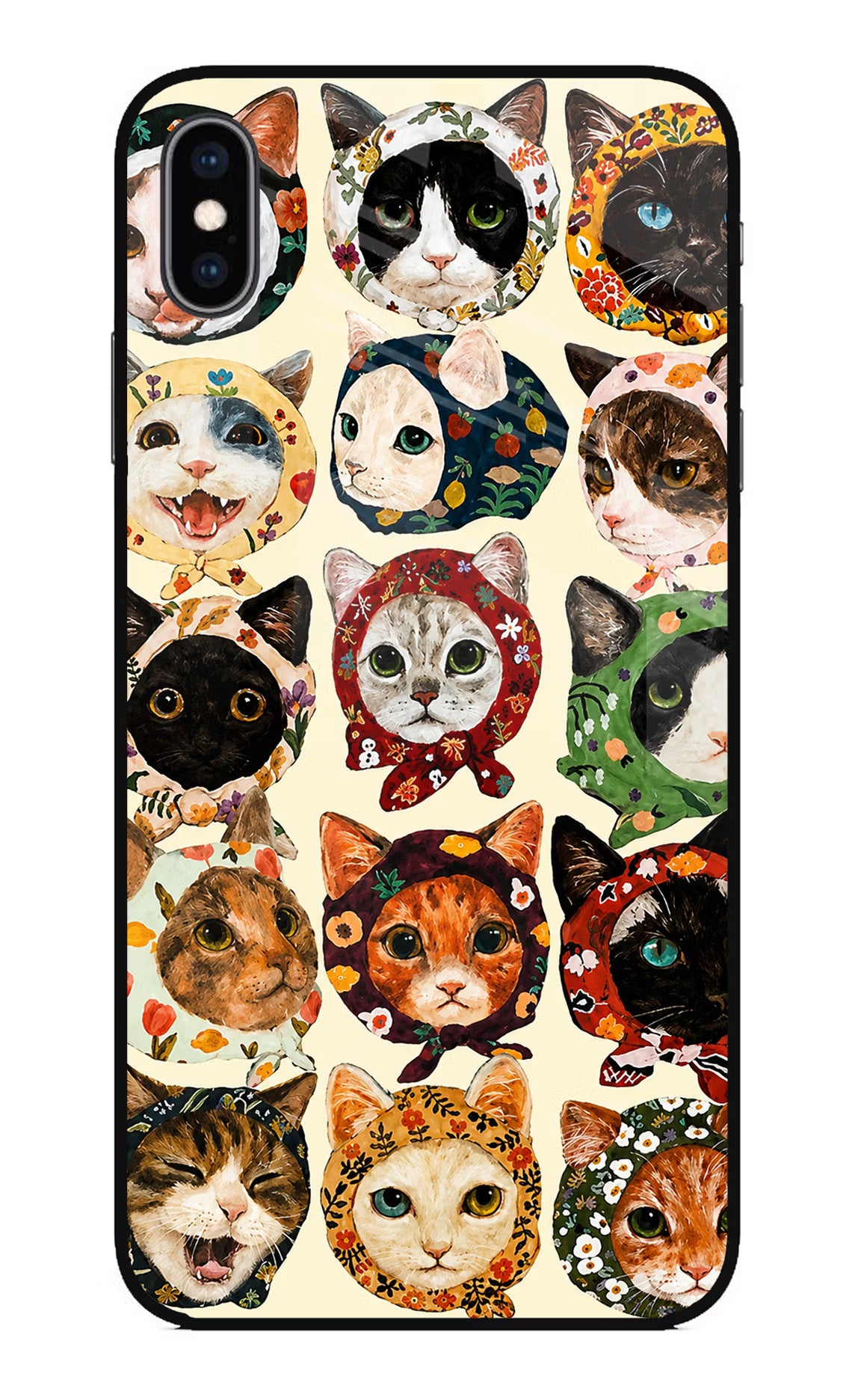 Cool Cat iPhone XS Max Glass Case