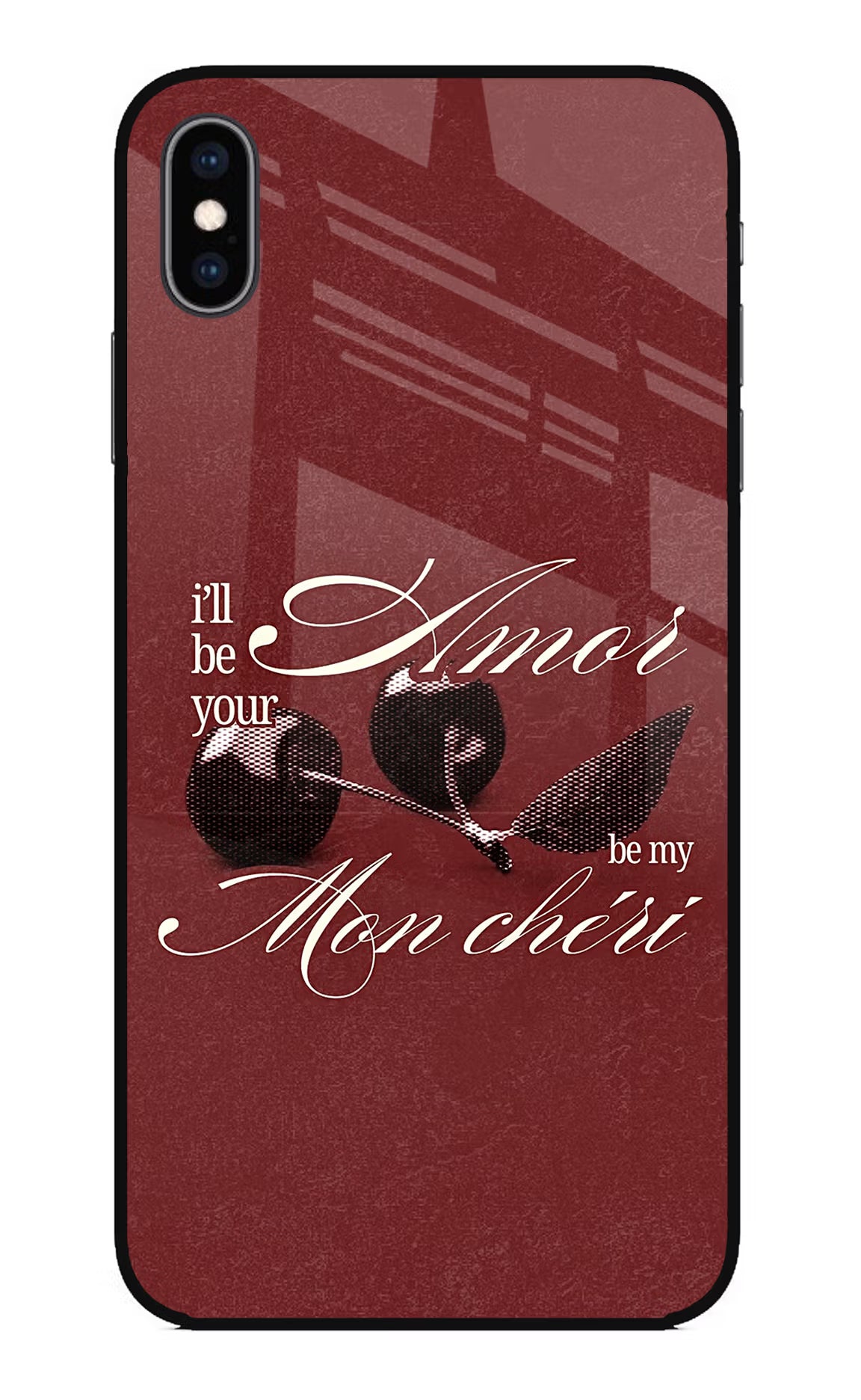 Velvet Cherry iPhone XS Max Glass Case