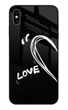 Love Line iPhone XS Max Glass Case