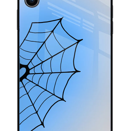 Blue Web iPhone XS Max Glass Case