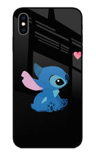 Stitch Crush iPhone XS Max Glass Case