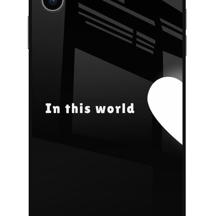 This World iPhone XS Max Glass Case