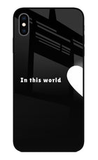 This World iPhone XS Max Glass Case