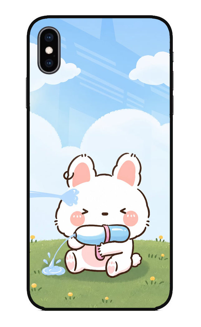 Bunny Treat iPhone XS Max Glass Case