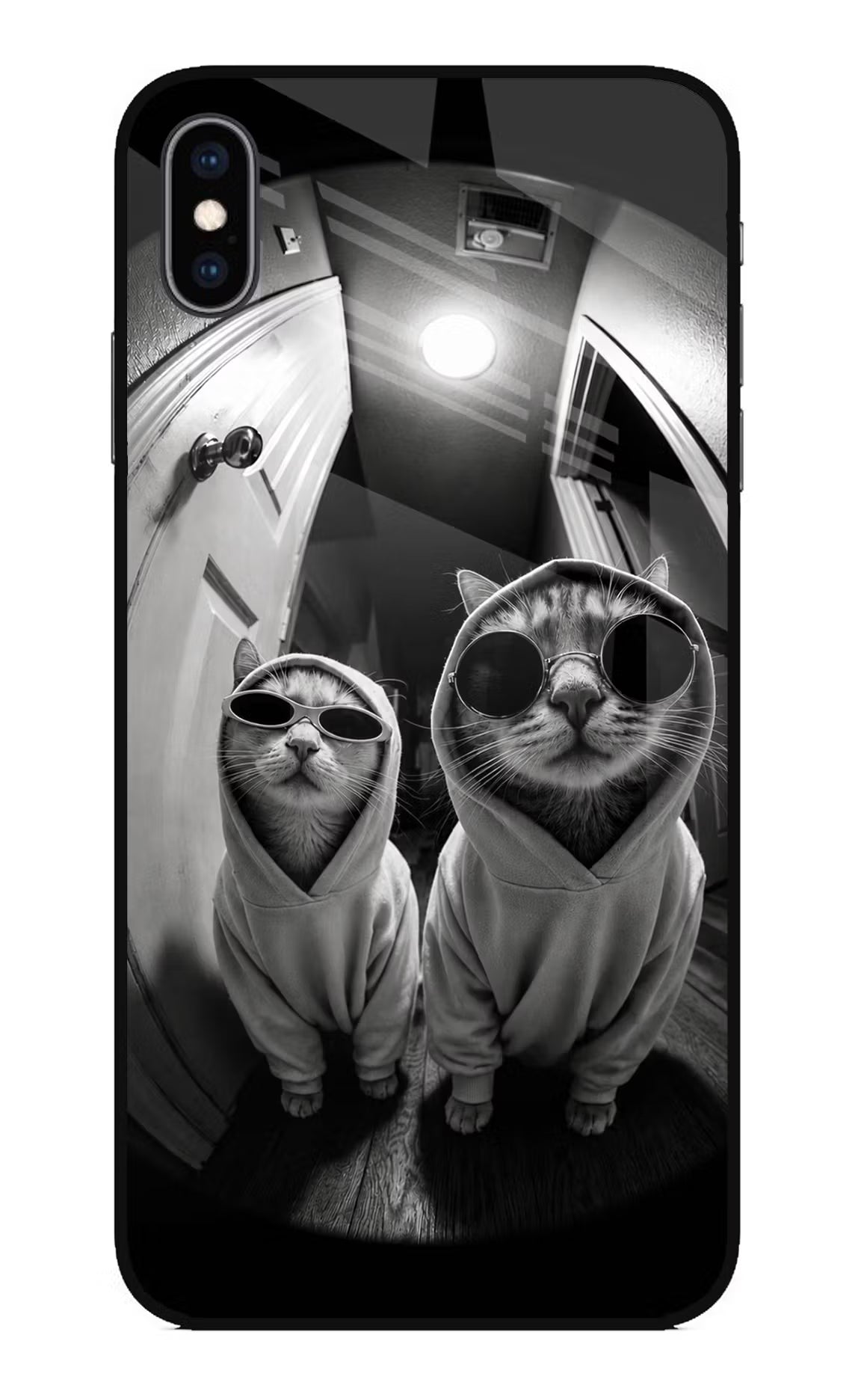 Hood Cats iPhone XS Max Glass Case