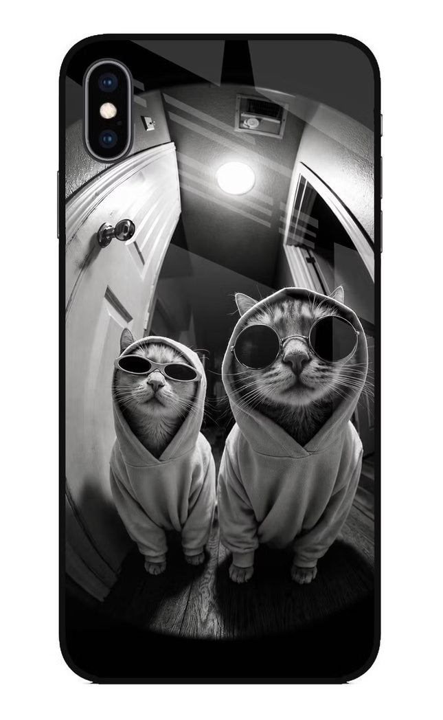 Hood Cats iPhone XS Max Glass Case