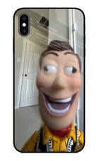 Side Eye Woody iPhone XS Max Glass Case