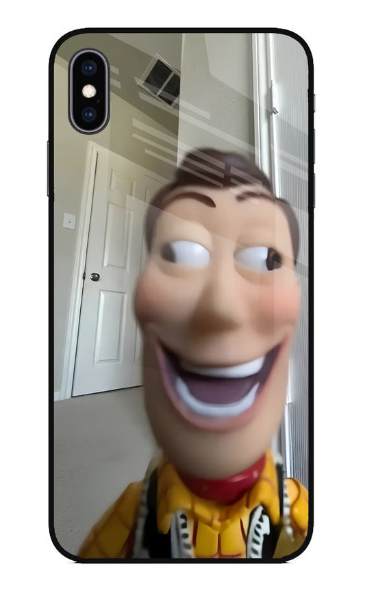 Side Eye Woody iPhone XS Max Glass Case