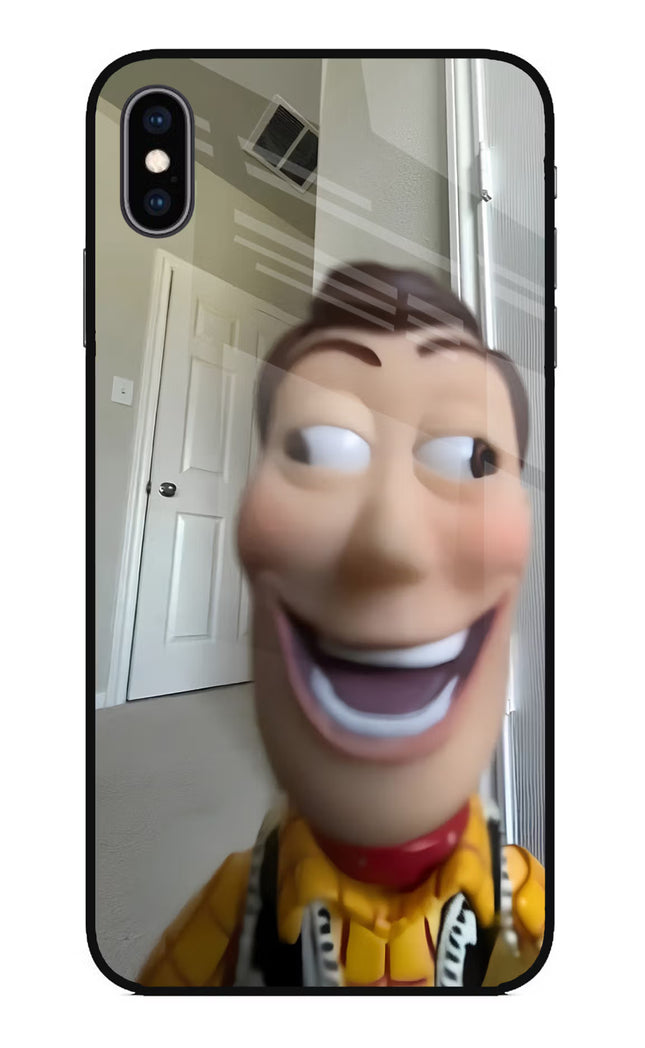 Side Eye Woody iPhone XS Max Glass Case