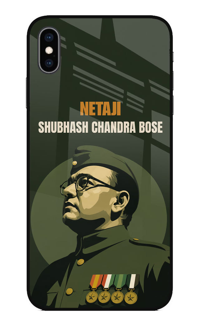 Netaji Legacy iPhone XS Max Glass Case