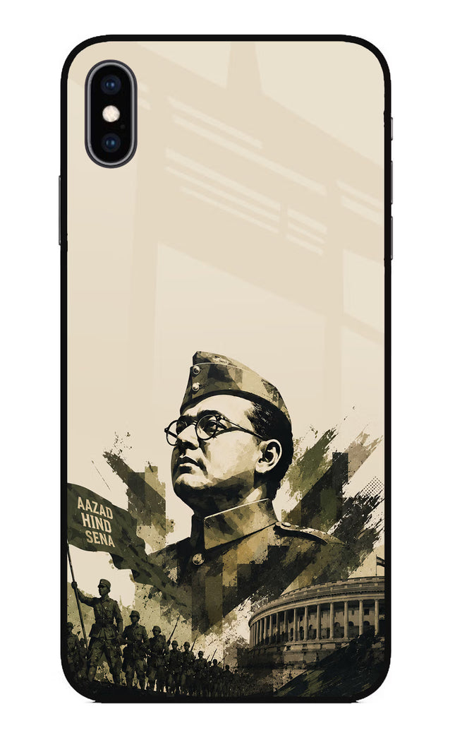 Netaji Rising iPhone XS Max Glass Case