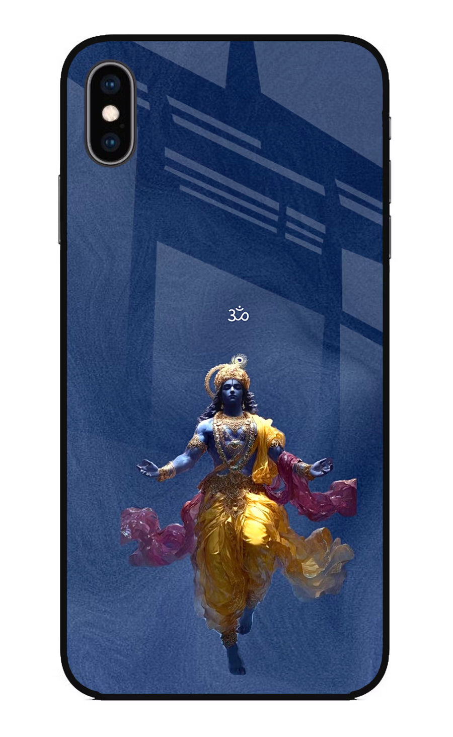 Cosmic Krishna iPhone XS Max Back Cover, Glass case