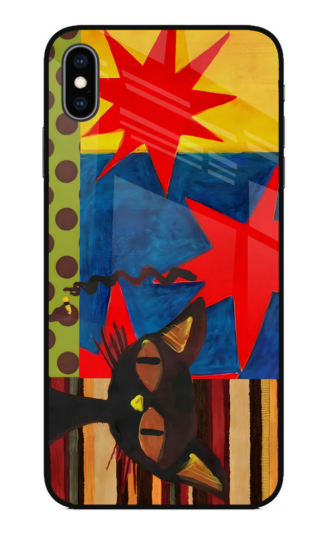 Pop Cat iPhone XS Max Glass Case