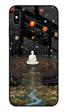 Space Monk iPhone XS Max Glass Case