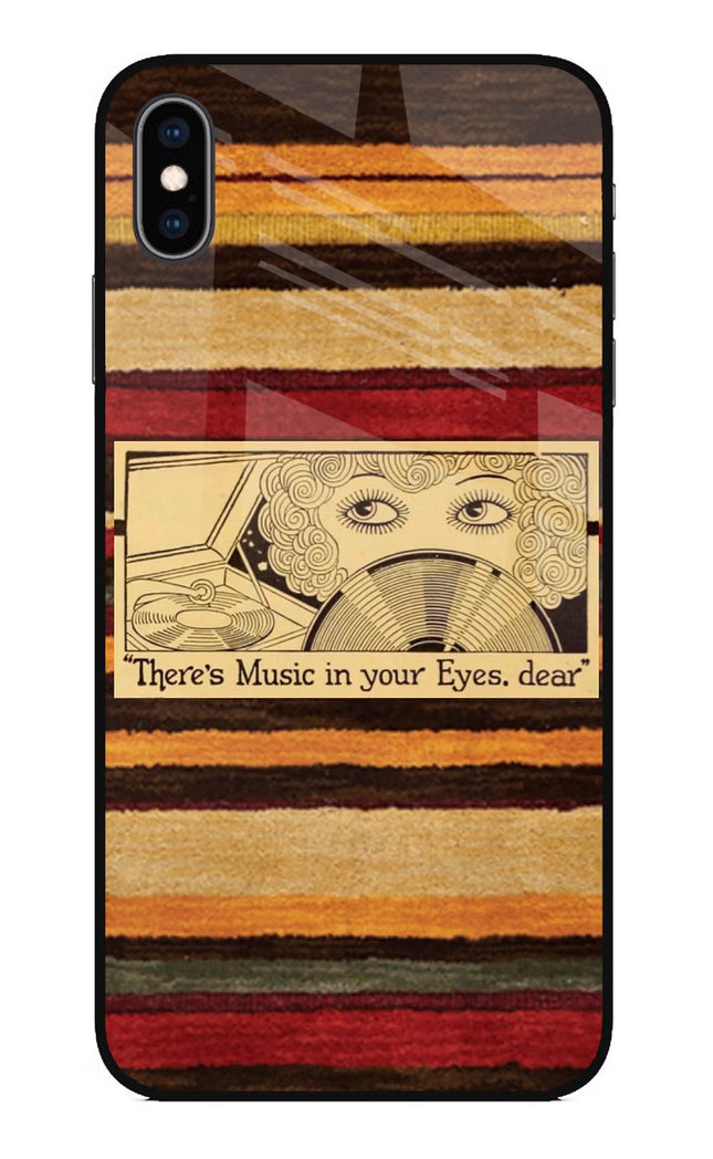 Vinyl Stripes iPhone XS Max Glass Case