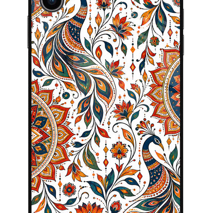 White Mayura iPhone XS Max Glass Case