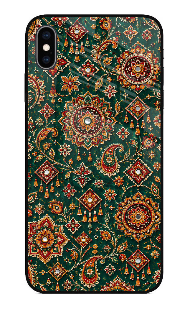 Green Pataka iPhone XS Max Glass Case