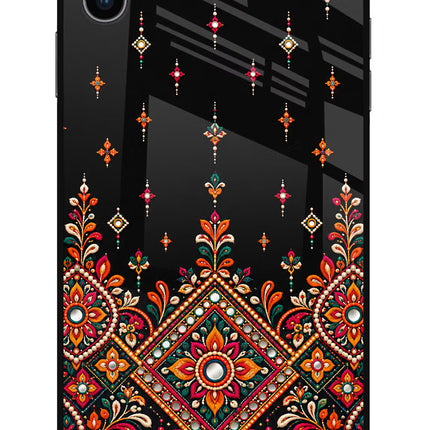 Noir Mehfil iPhone XS Max Glass Case