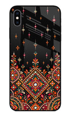 Noir Mehfil iPhone XS Max Glass Case