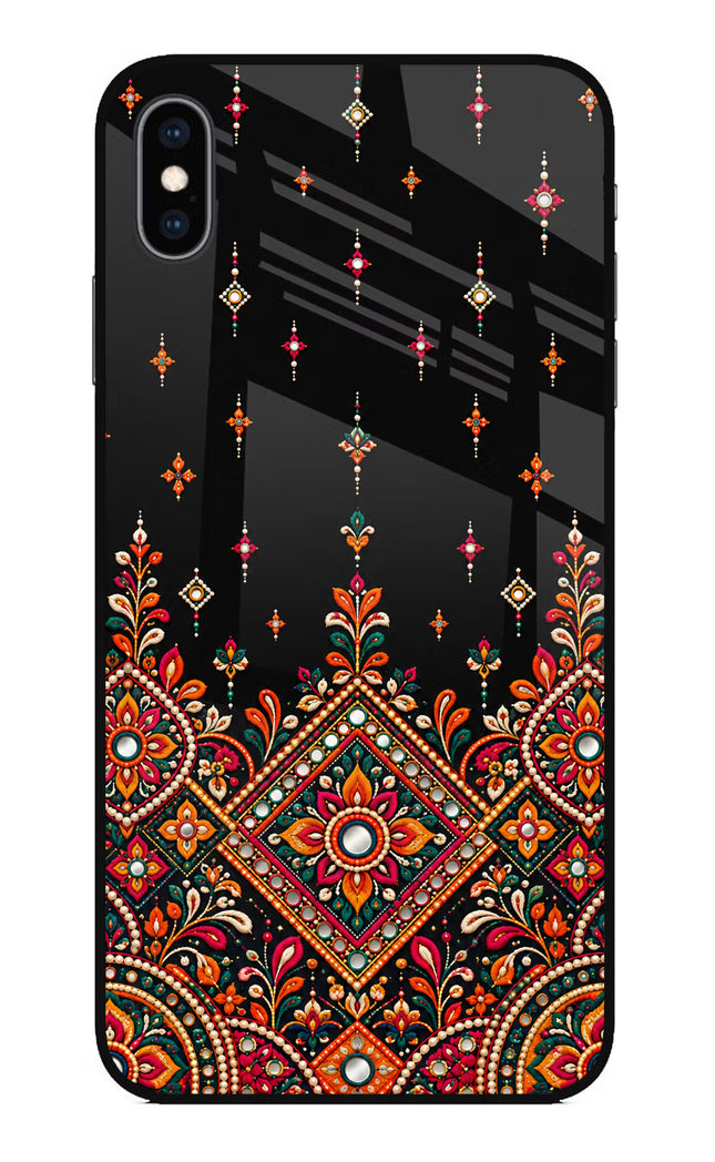 Noir Mehfil iPhone XS Max Glass Case