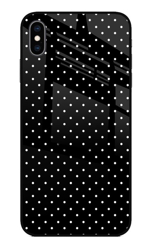 White Dots iPhone XS Max Glass Case
