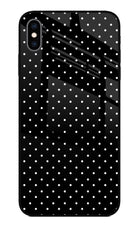 White Dots iPhone XS Max Glass Case