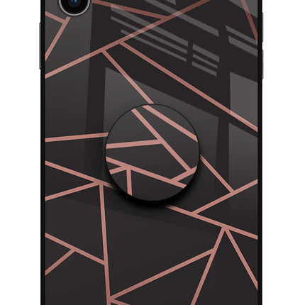 Geometric Pattern iPhone XS Max Glass Case