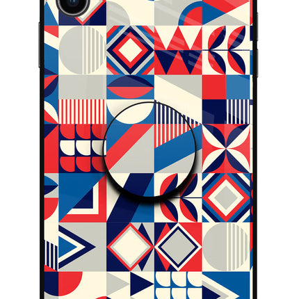 Colorful Pattern iPhone XS Max Glass Case
