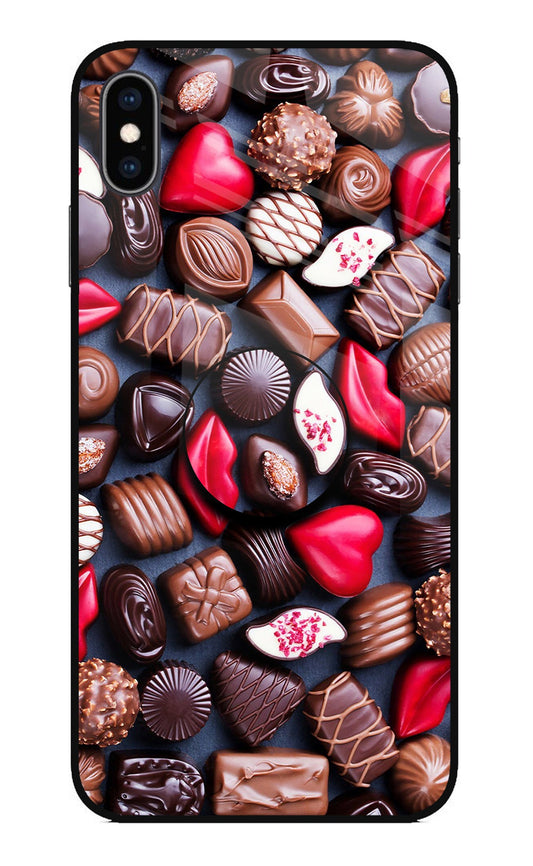 Chocolates iPhone XS Max Glass Case