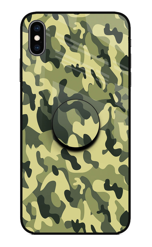 Camouflage iPhone XS Max Glass Case