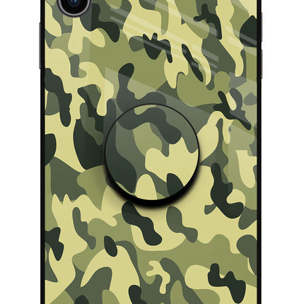 Camouflage iPhone XS Max Glass Case