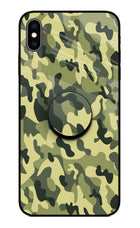 Camouflage iPhone XS Max Glass Case