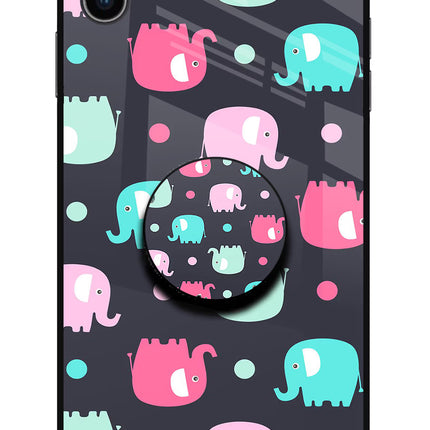 Baby Elephants iPhone XS Max Glass Case