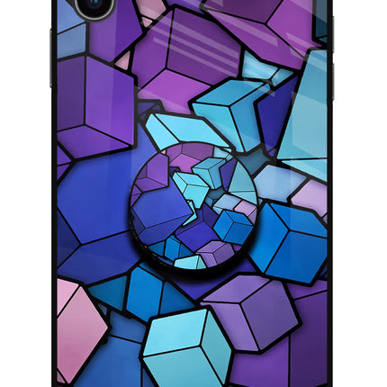 Cubic Abstract iPhone XS Max Glass Case