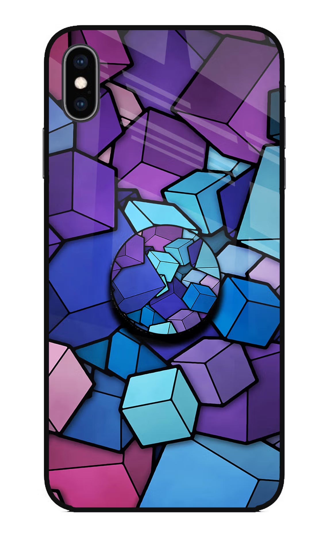 Cubic Abstract iPhone XS Max Pop Case by Casekaro