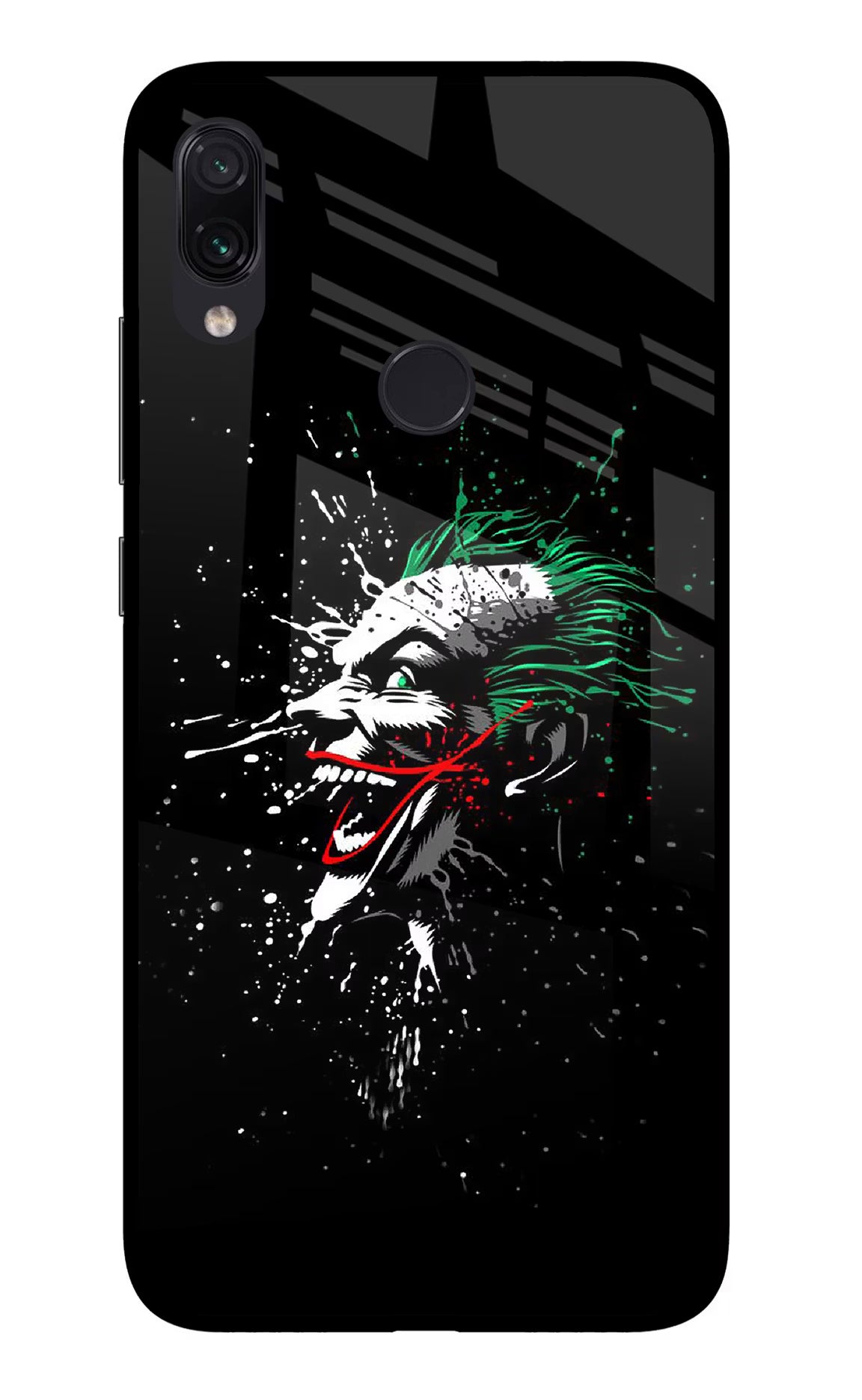 Joker Redmi Note 7S Glass Case Back Cover by Casekaro