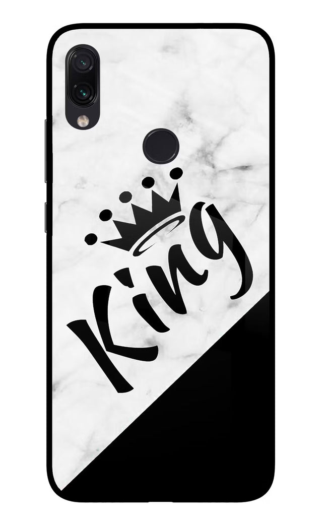 King Redmi Note 7S Glass Case Back Cover by Casekaro