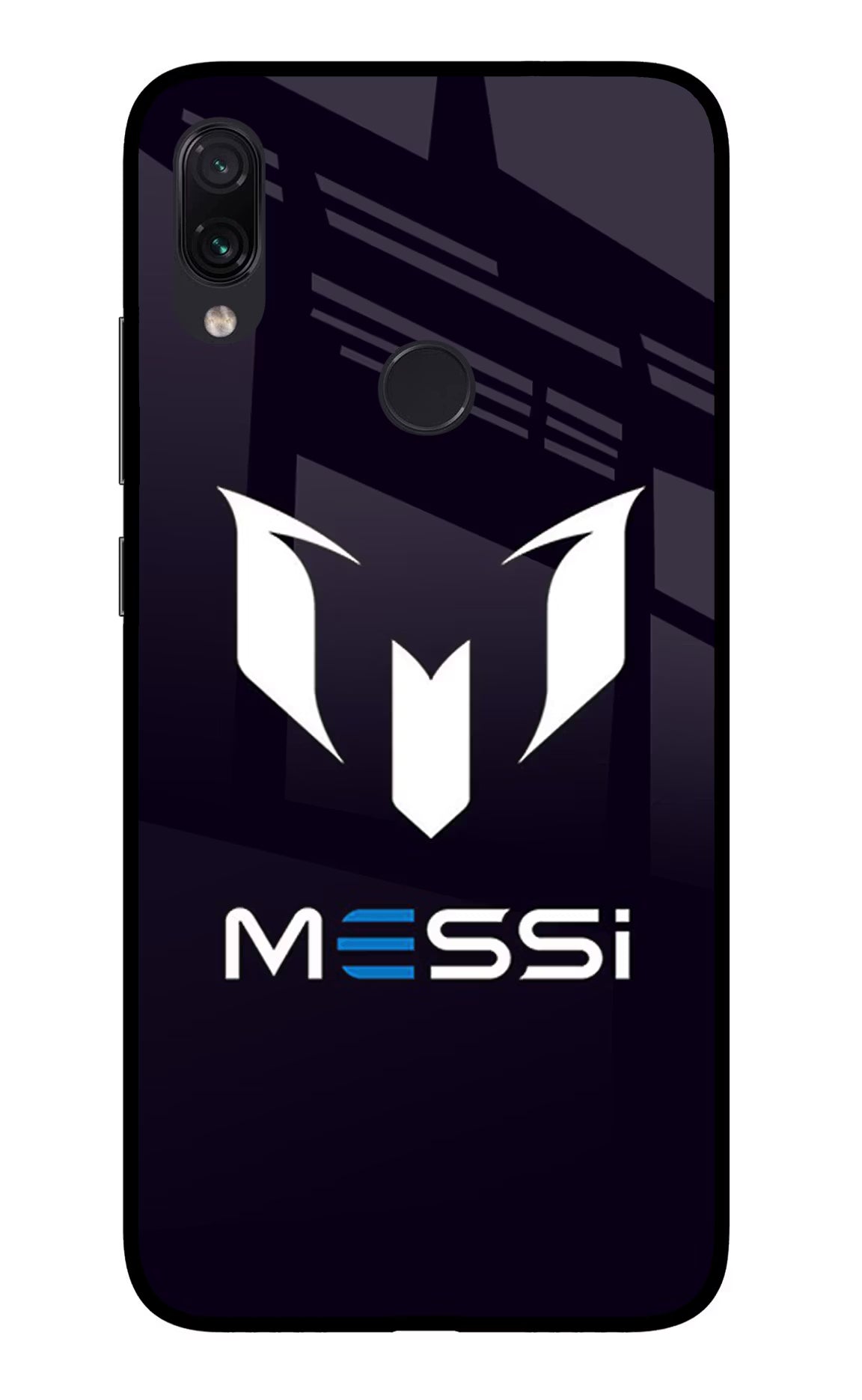 Messi Logo Redmi Note 7S Glass Case