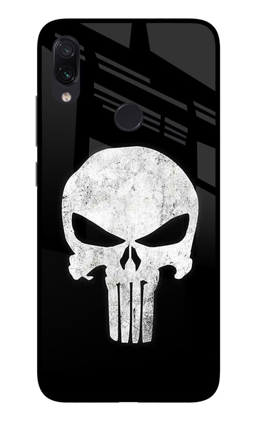 Punisher Skull Redmi Note 7S Glass Case