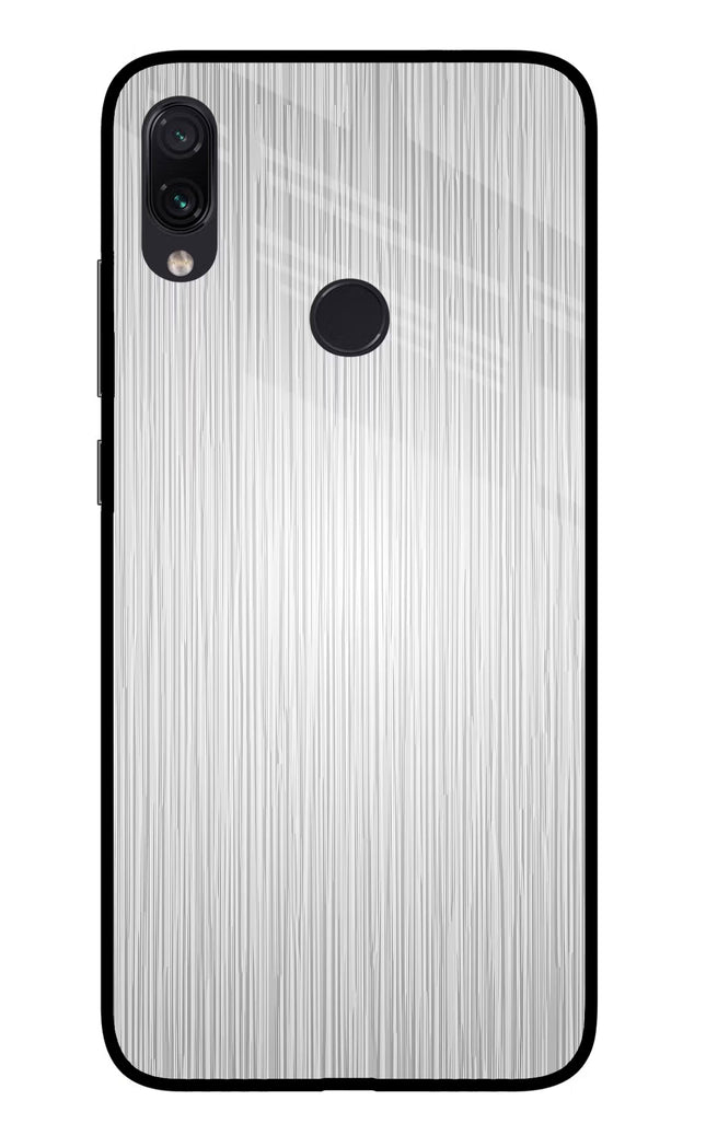 Wooden Grey Texture Redmi Note 7S Glass Case Back Cover by Casekaro