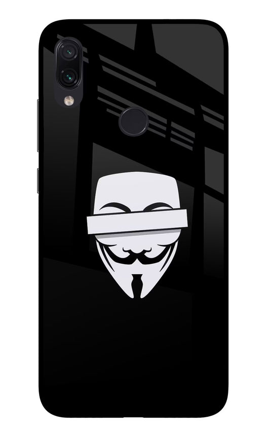 Anonymous Face Redmi Note 7S Glass Case