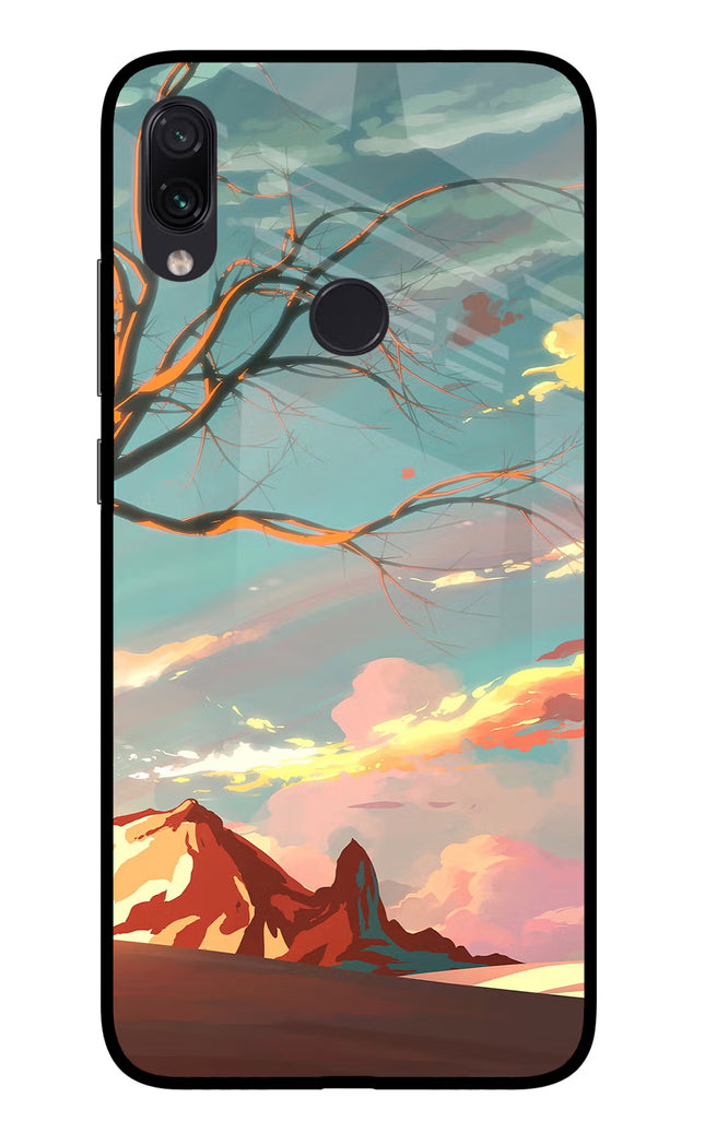 Scenery Redmi Note 7S Glass Case Back Cover by Casekaro