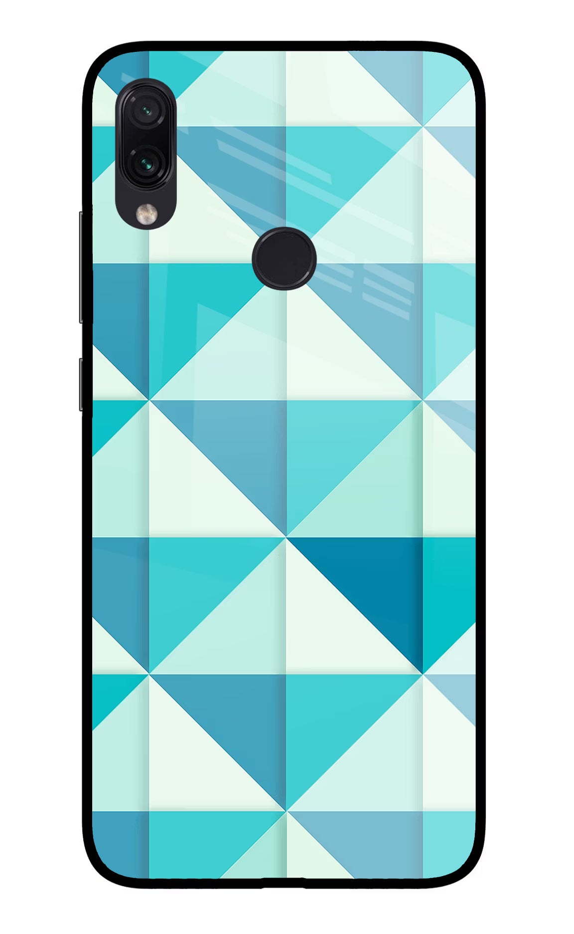 Abstract Redmi Note 7S Glass Case